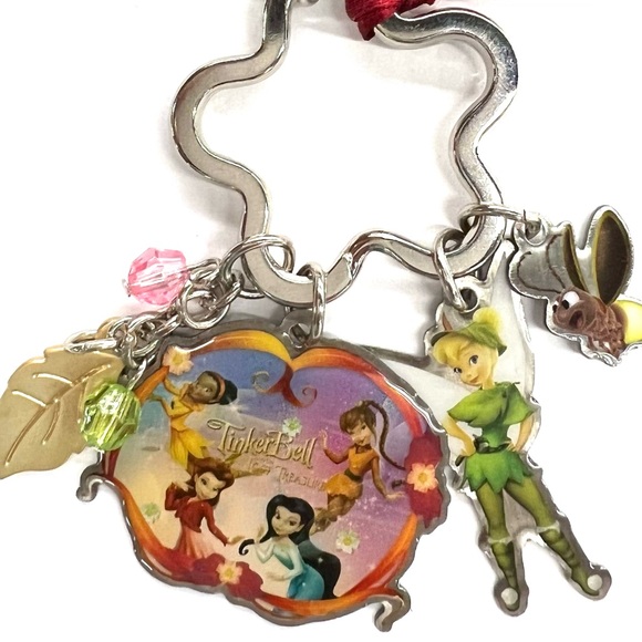 Tinkerbell and Peter Pan Vintage Collectible Disney Key Chain Bag Charm NWOT - Picture 2 of 4